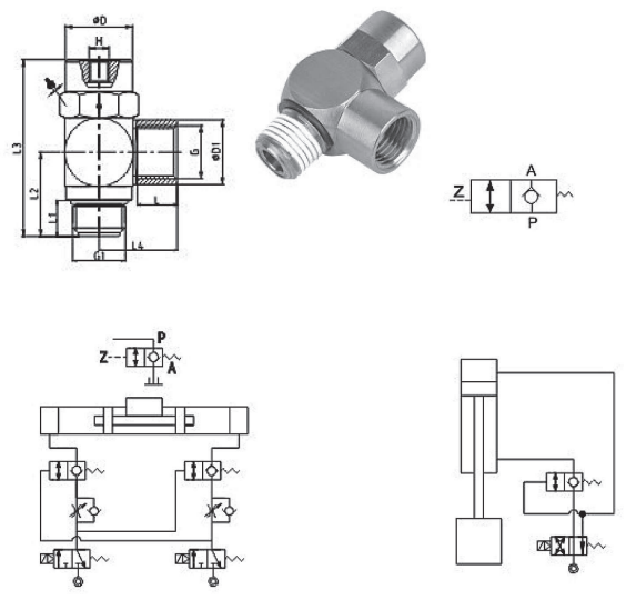 Air control stop valve QV KG